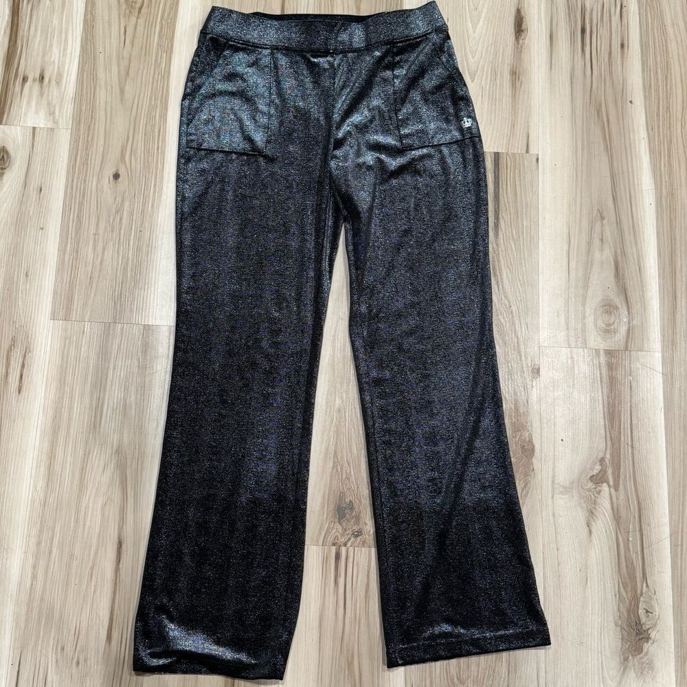 Juicy Couture Black Metallic Sweatpants Joggers Women’s Small